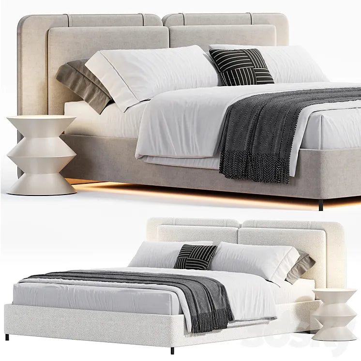 Tatlin soft bed By Minotti 3DSMAX Model