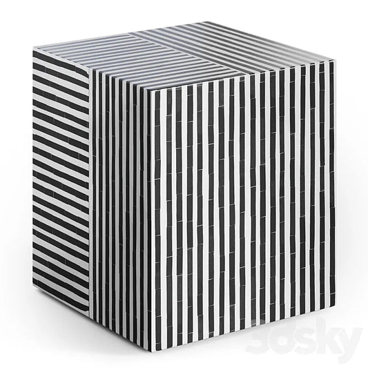 Taylor Bone Inlay Side Table by CB2 3DSMAX Model