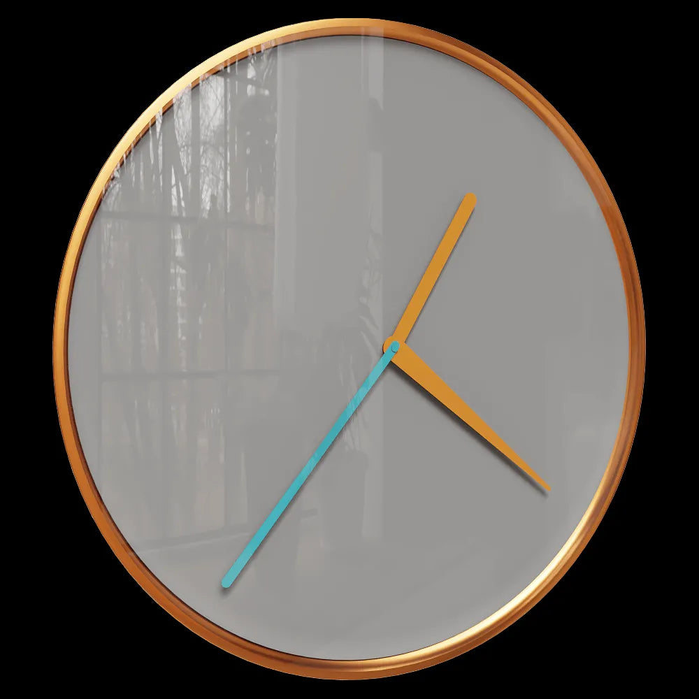 TEO - Clock THIN Copper / Gray 3ds Max