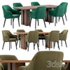 Texas dining chair and Lazar table 3DSMAX Model