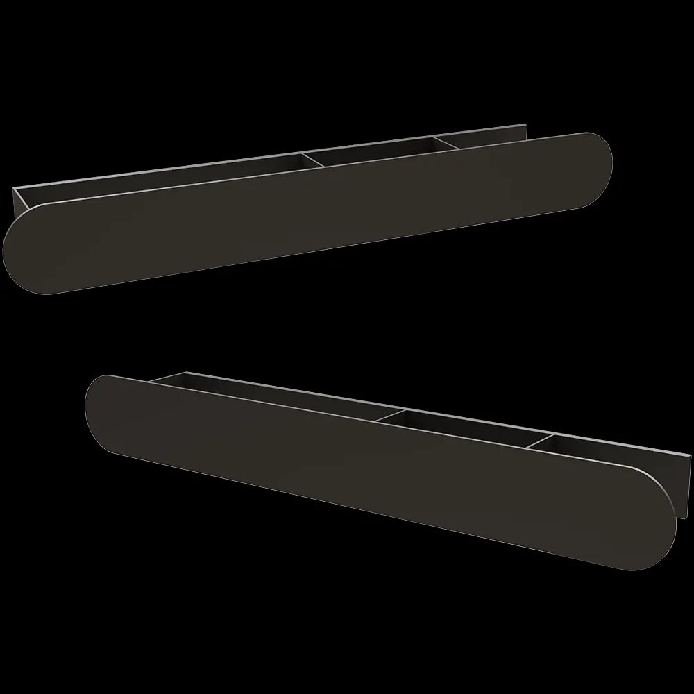 Tezza  - Storage shelf with paper holder and towel bar Tre Disco 3ds Max