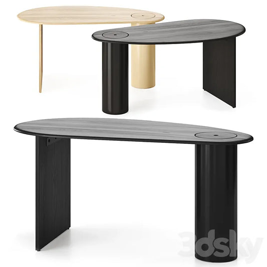 The Eclipse Desk by Menu Table 3DSMAX Model