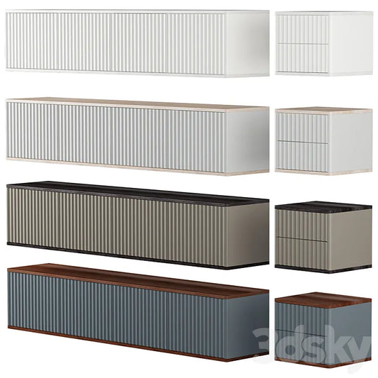 The Idea VR hanging bedside table set 3DSMAX Model