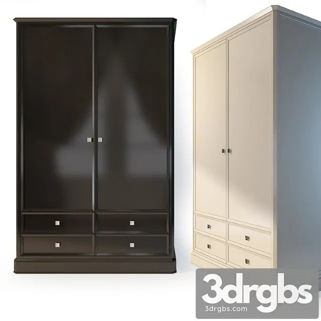 The Willow Ellington 2 Door Wardrobe 3D Model Free