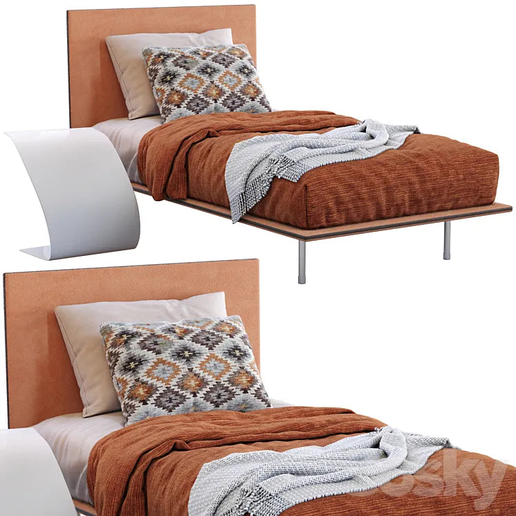 Thin Single Bed By Bonaldo 3DSMAX Model