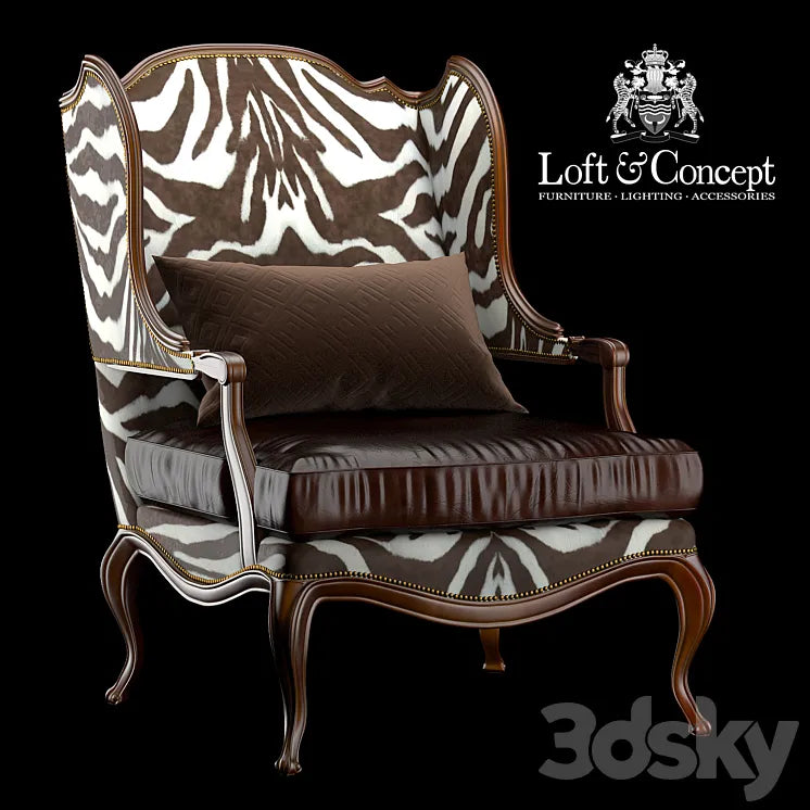 THRONE ZEBRA 3DSMAX Model