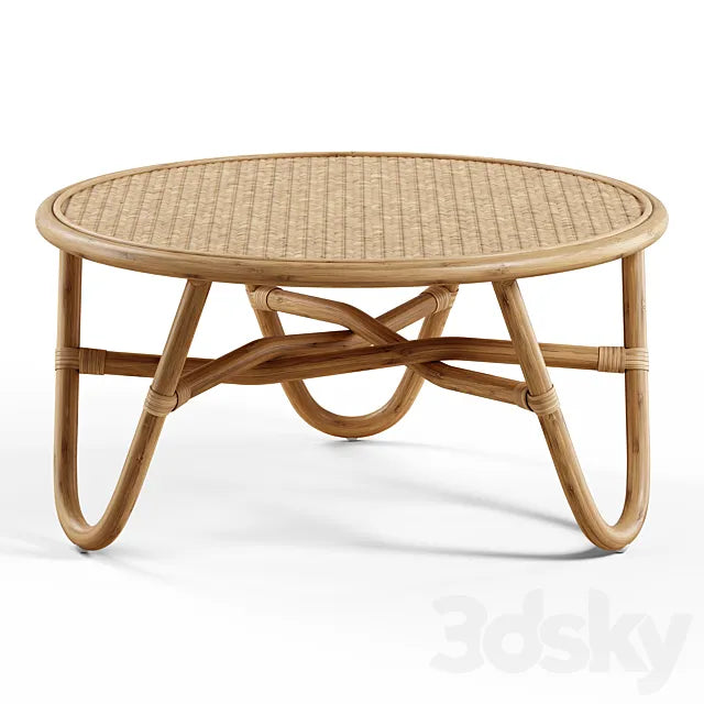 Tikamoon - Lina Rattan coffee table 3ds Max