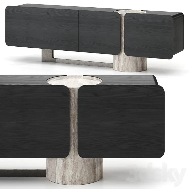 Titano Wooden Sideboard By Enne 3DSMAX Model