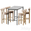 Tommaryd table by Ikea and Counter Bar Gropius CS2 by Noom 3DSMAX Model