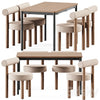 Tommaryd wooden table by Ikea and Chair Gropius CS2 by Noom 3DSMAX Model