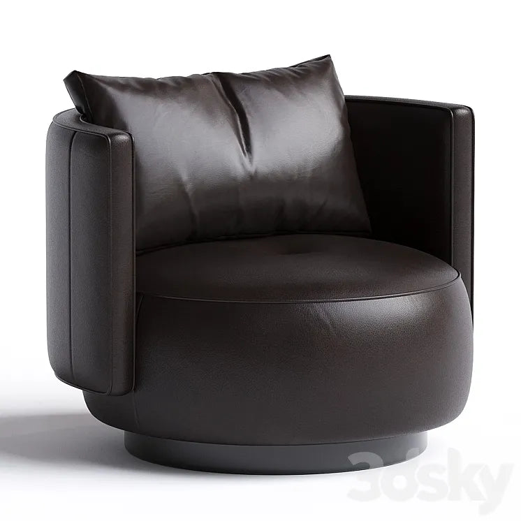 TORII BOLD | Leather armchair by Minotti 3DSMAX Model