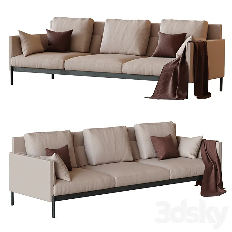 Total Sofa - 3 Seat Standart - PART & WHOLE 3DSMAX Model