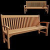 Traditional Teak - Bench Victoria 3ds Max