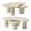 TRAVERTINE PUDDLE coffee table by Anna Karlin 3DSMAX Model