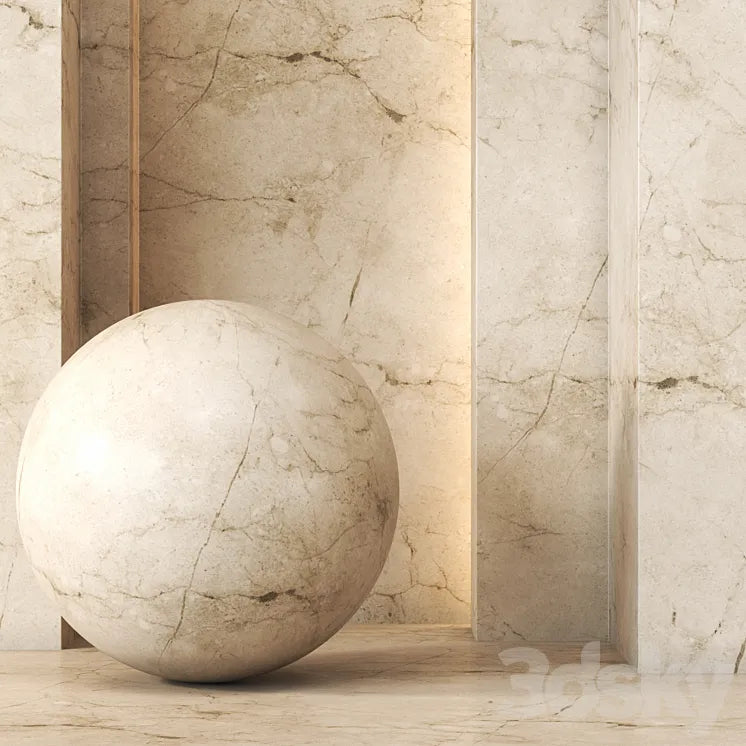 Travertine Texture 4K – Seamless 3DS Max Model