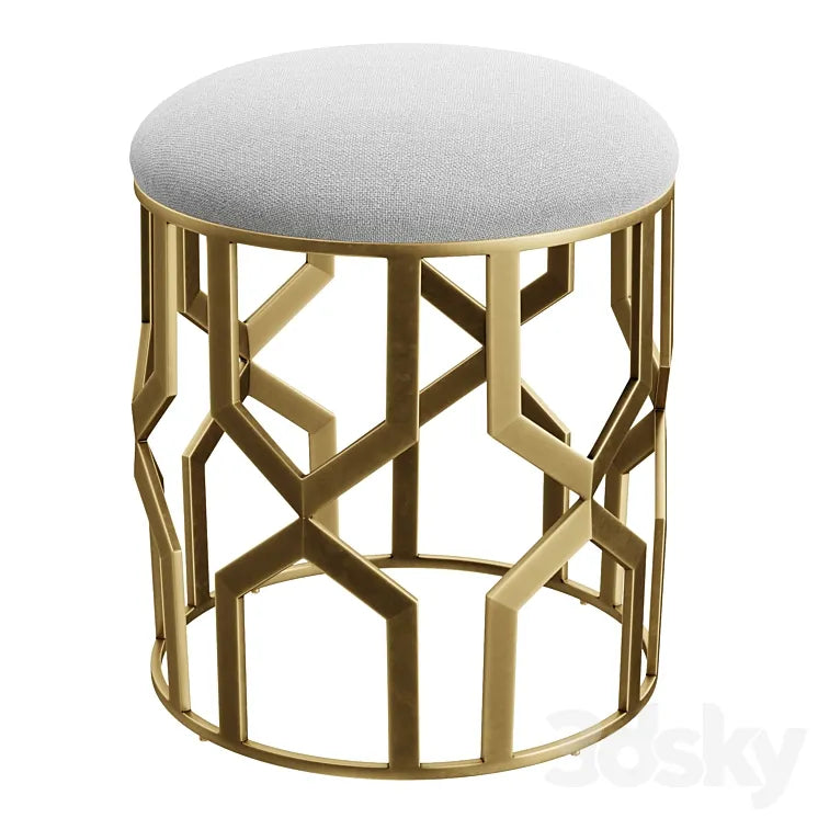 Trellis Accent Stool 3DSMAX Model