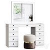 Tresanti Alexandra Vanity Table with LED Lighted Mirror 3ds Max