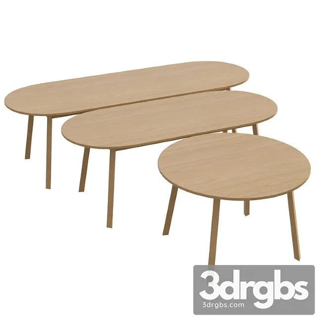 Triangle leg table 2 3D Model Free