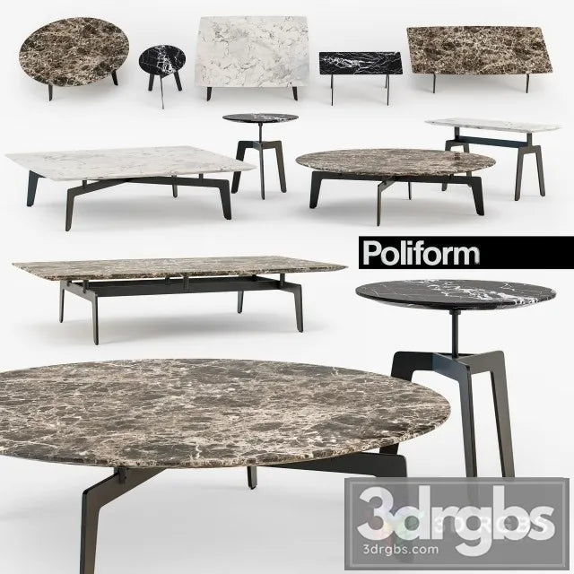 Tribeca Coffee Table 3D Model Free
