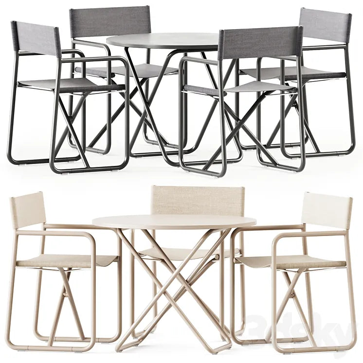 Trip Folding Table and Chair by Diabla / Garden Set 3DSMAX Model