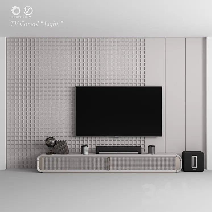 "TV Console ""Light""" 3DSMAX Model