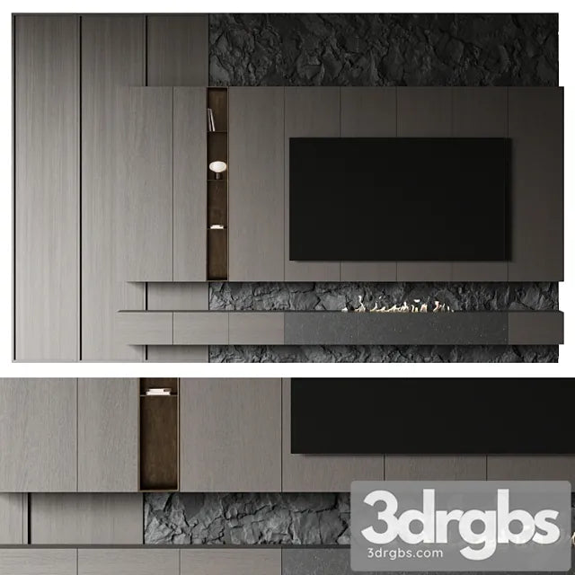 Tv Rock Panel 3 4 3D Model Free