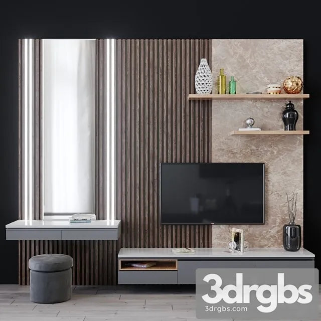Tv set 56 3D Model Free