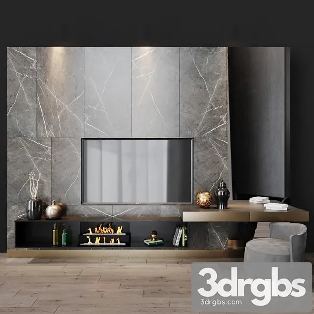 Tv set 77 3D Model Free