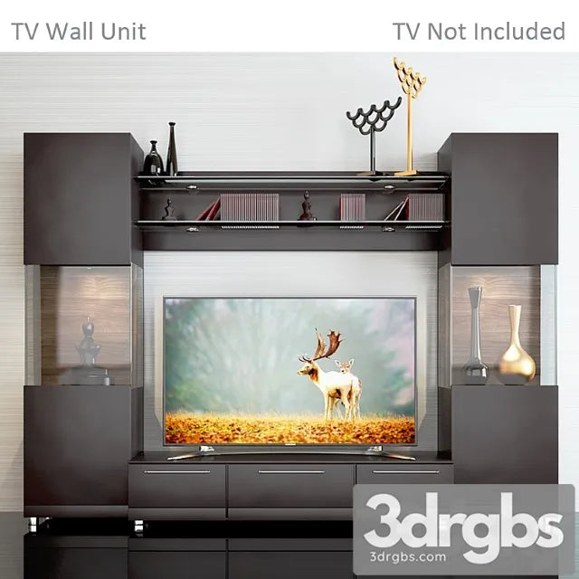 TV Set Unit 2 3D Model Free