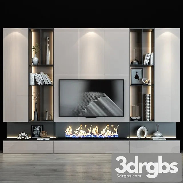 Tv shelf 0124 3D Model Free