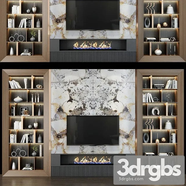 TV Shelf 0207 3D Model Free