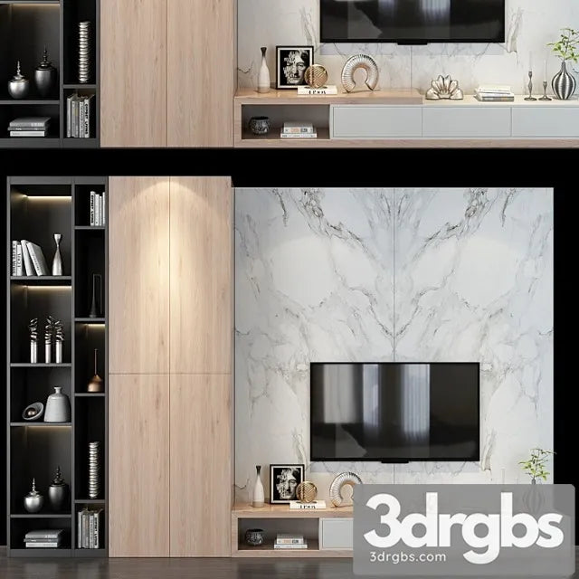 Tv shelf 0241 3D Model Free