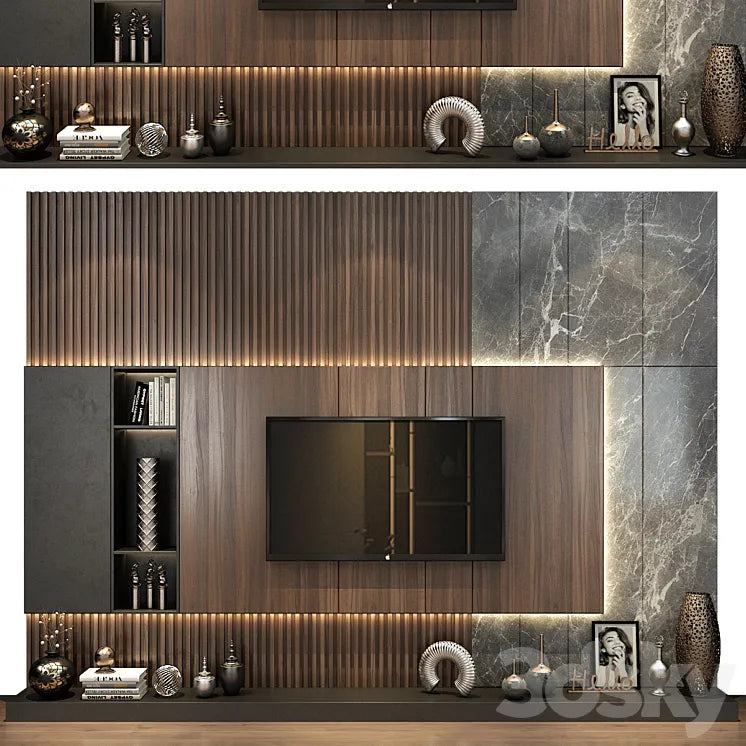 TV shelf 0492 3DSMAX Model