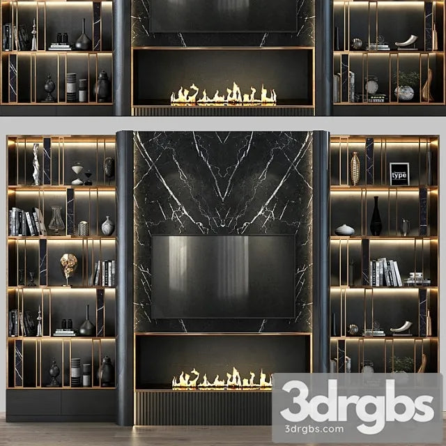 Tv shelf 082 3D Model Free