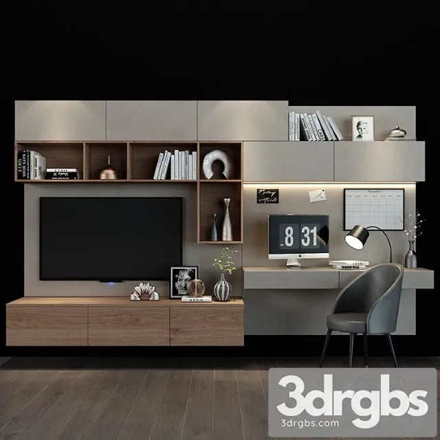 TV Shelf 091 3D Model Free