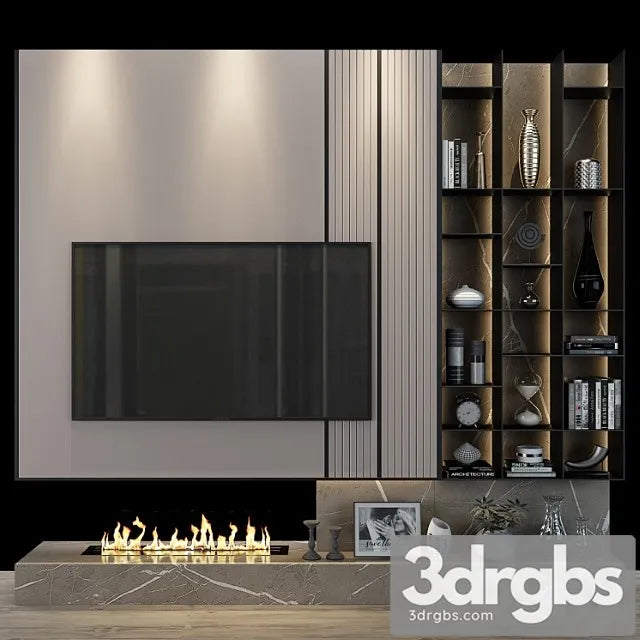 Tv Shelf 098 2 3D Model Free