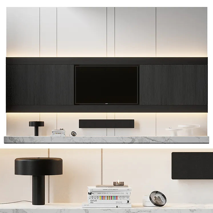 TV Wall - 1 3DSMAX Model