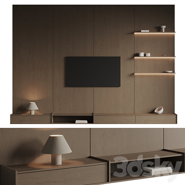 TV Wall 13 3ds Max