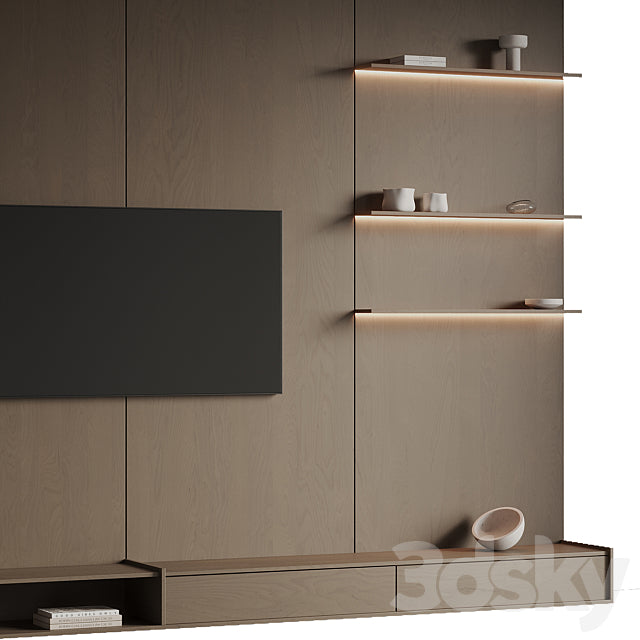TV Wall 13 3ds Max
