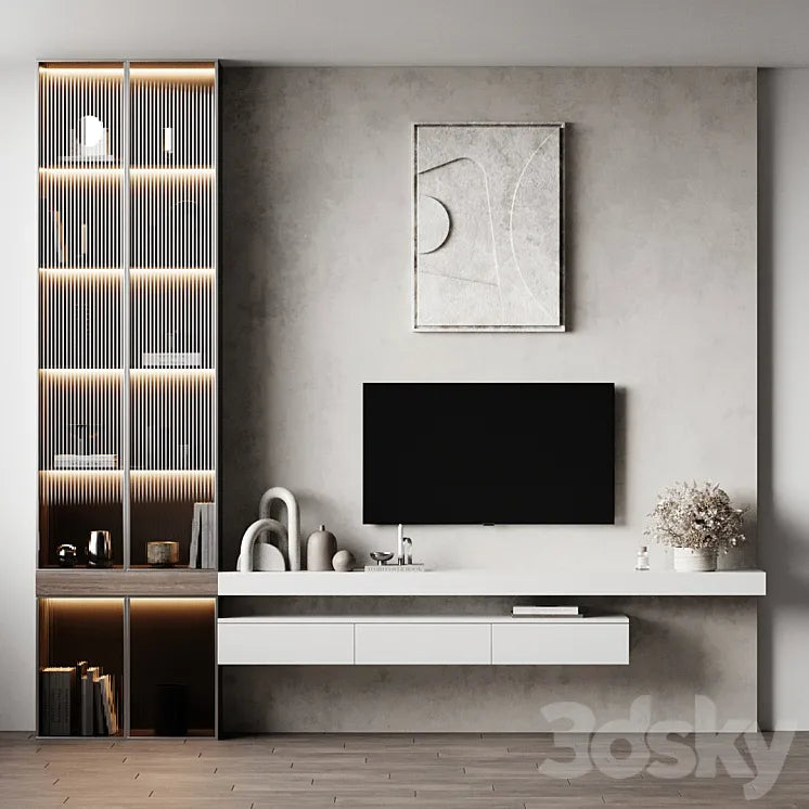 TV Wall 2 3DSMAX Model