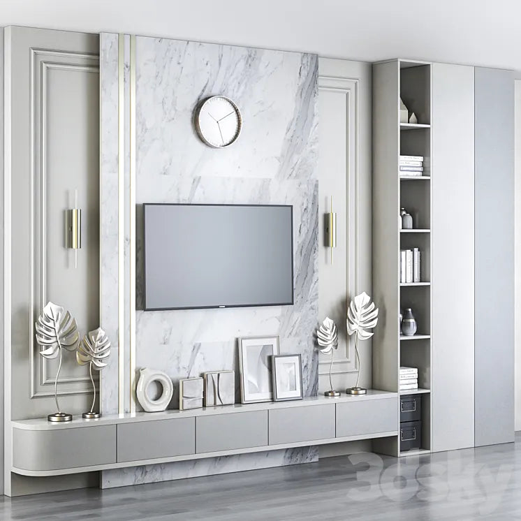 TV wall 3DSMAX Model
