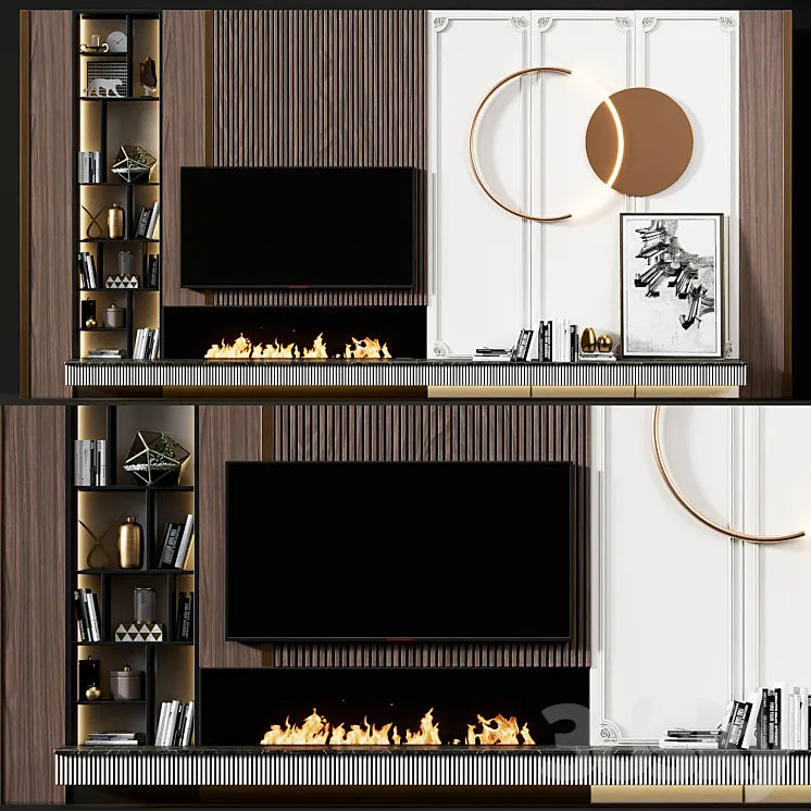 TV wall modern 78 3DSMAX Model