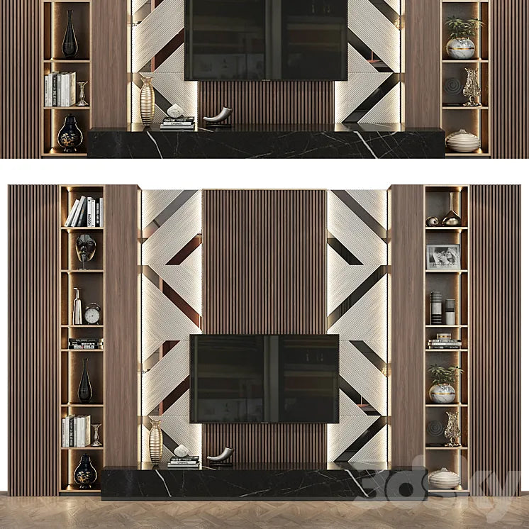 TV Wall SBR-1363 3DSMAX Model