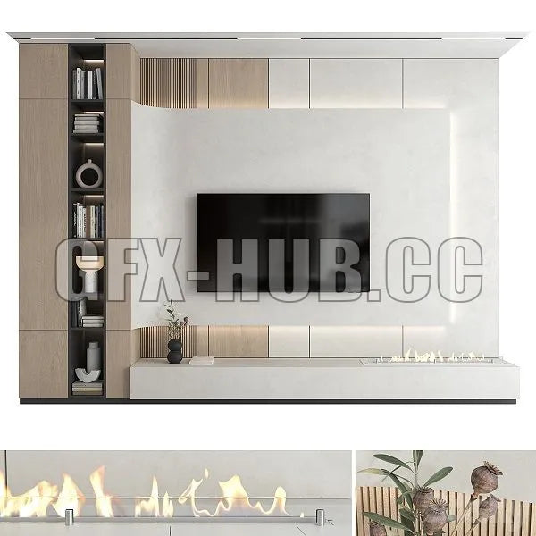 TV Wall Set 30 3dsMax Model