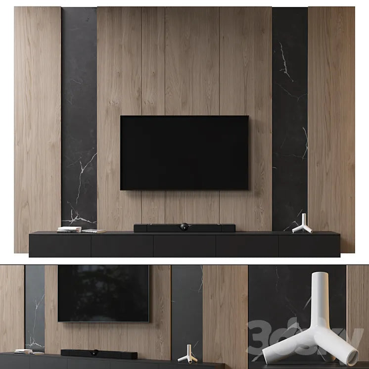 TV Wall | set 812 3DSMAX Model