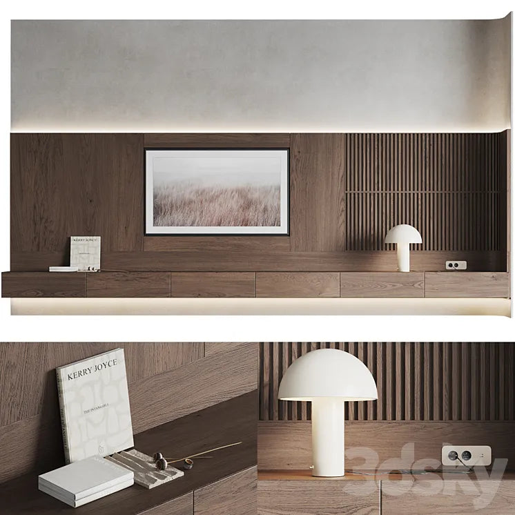 TV wall Tokipan 3DSMAX Model