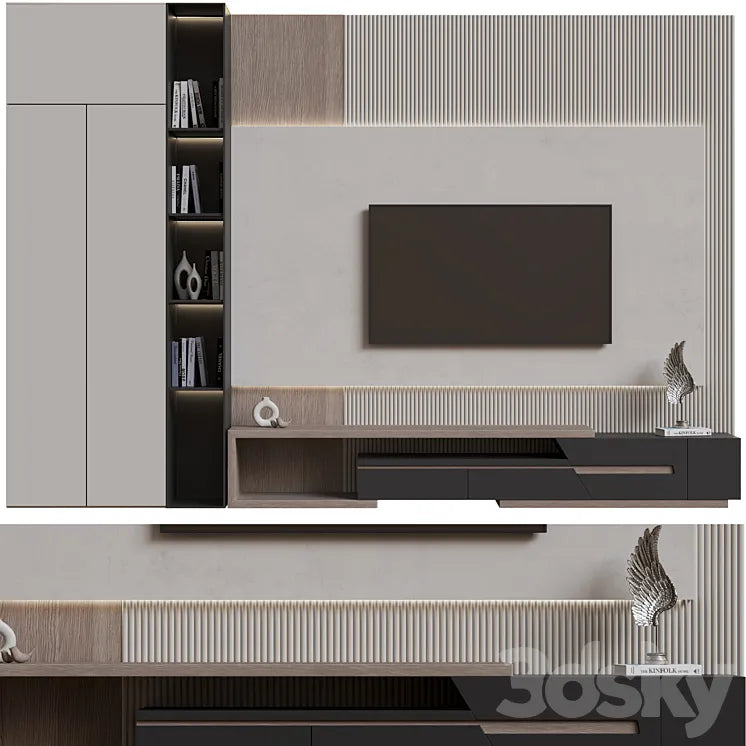 Tv wall02 3DSMAX Model