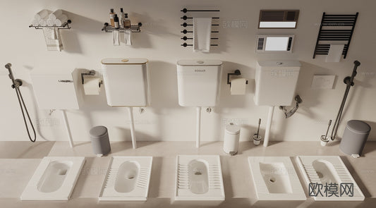 Bathroom Decoration 3D Models For Free Download – 3dsky – 044 – VRAY Render