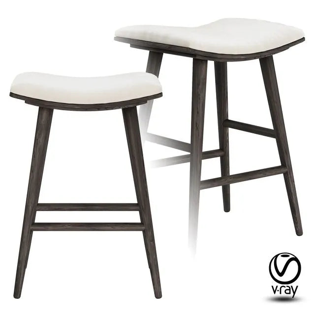 Union Saddle Counter Stool 3dsMax Model
