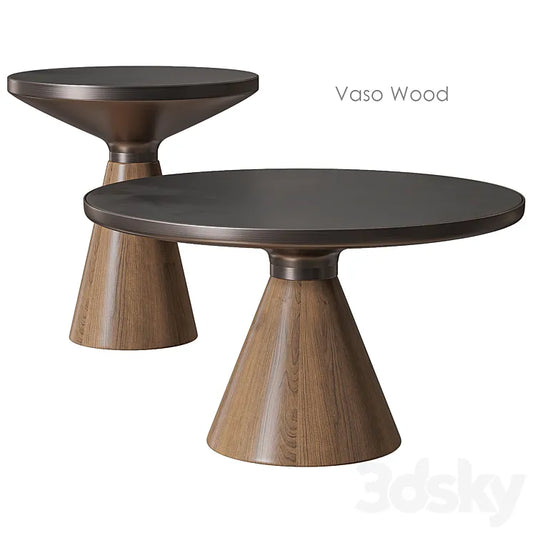 Vaso Wood Coffee table by Cosmo 3DSMAX Model